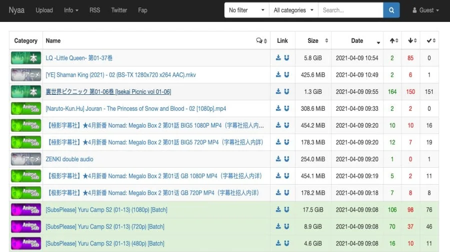 best torrent site for anime