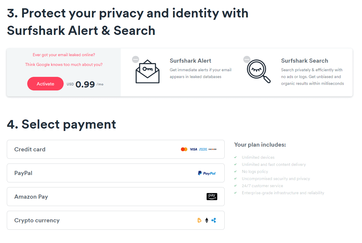 signing up surfshark vpn for firestick