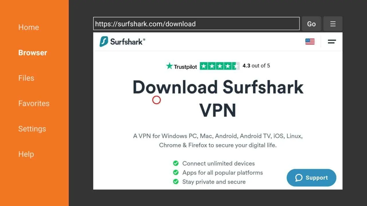 download surfshark apk on firestick