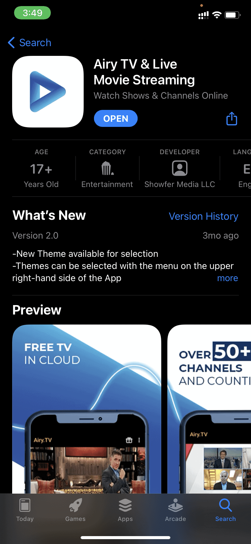 download airy tv on iphone