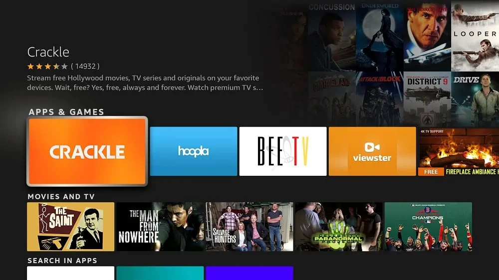find crackle app