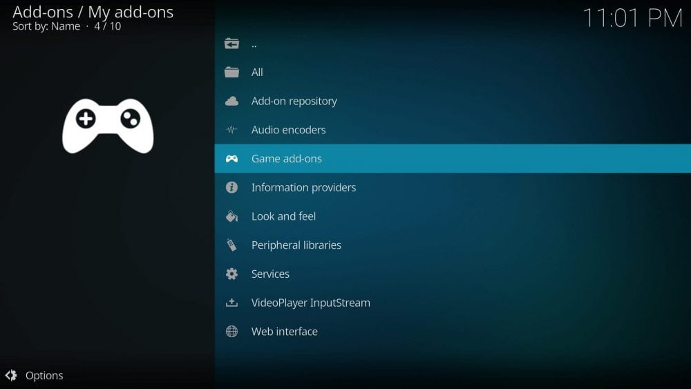 how to disable add ons on kodi