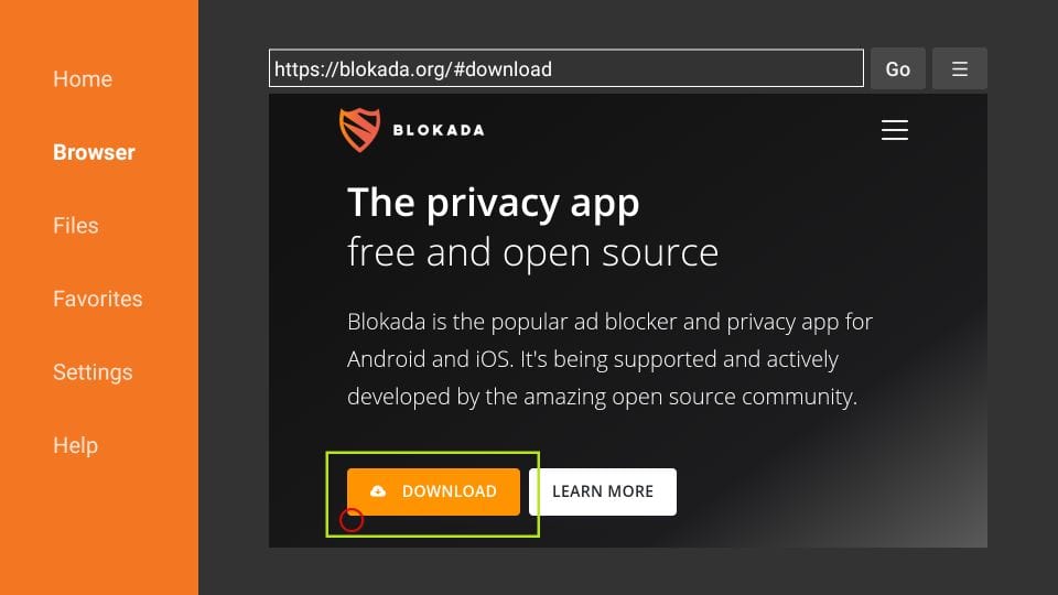 Block ads on firestick with Blokada