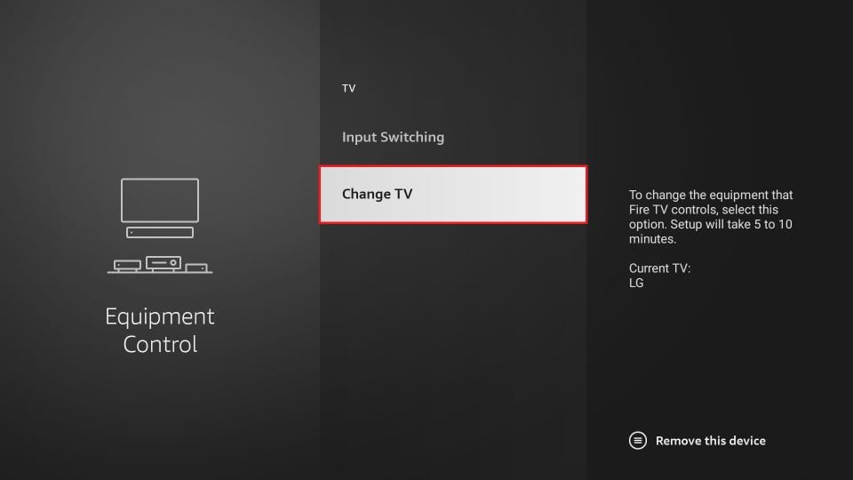 change tv with firestick remote