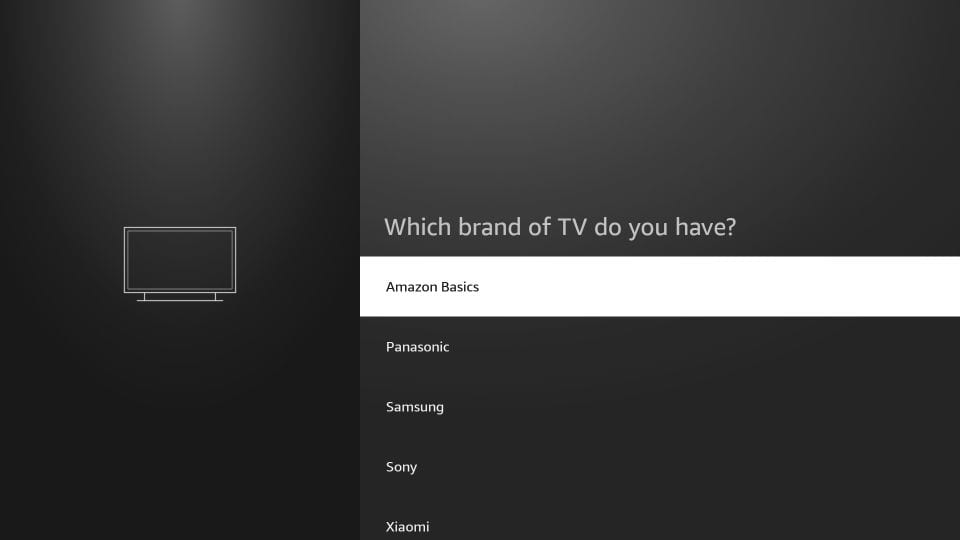 choose your TV brand