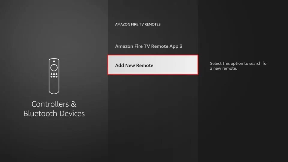 add new remote on firestick