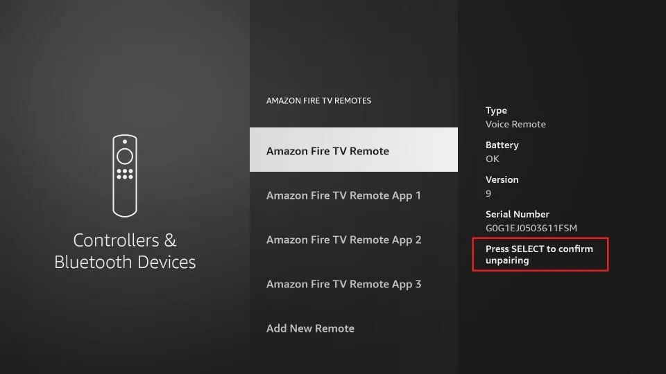 select confirm