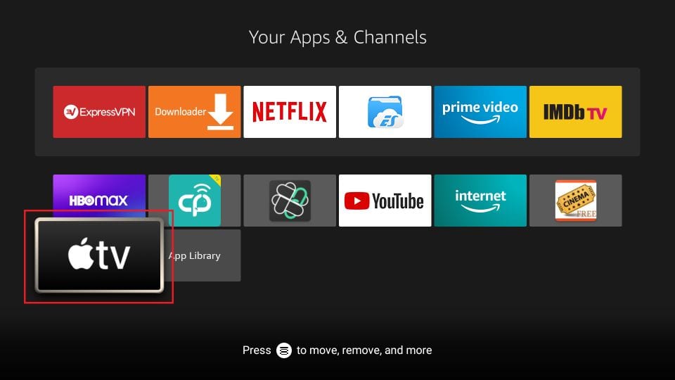 how to install apple tv on Firestick