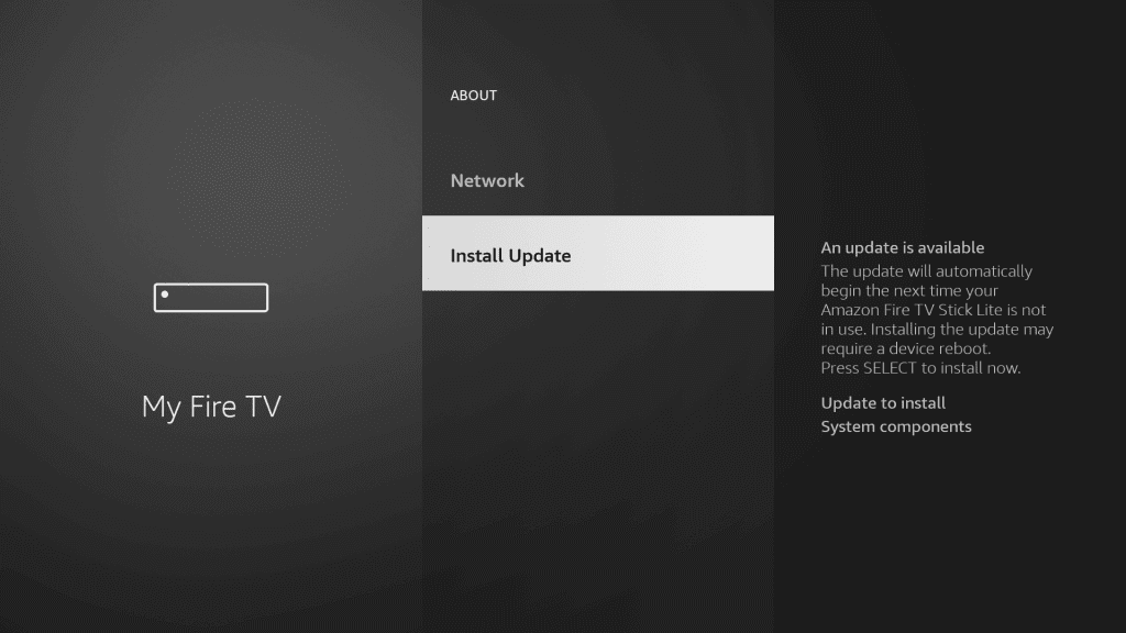 install firestick update to fix home is currently unavailable