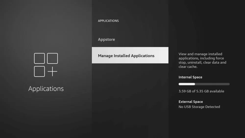 manage installed apps