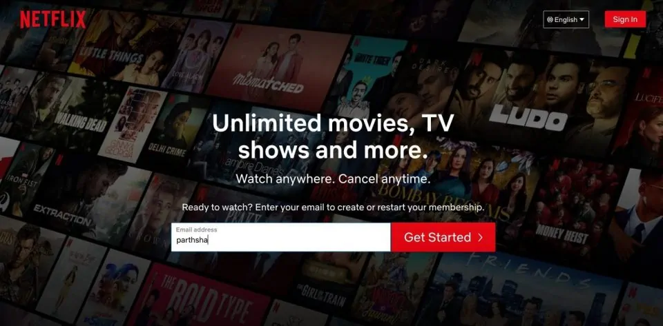 get started with netflix on Firestick