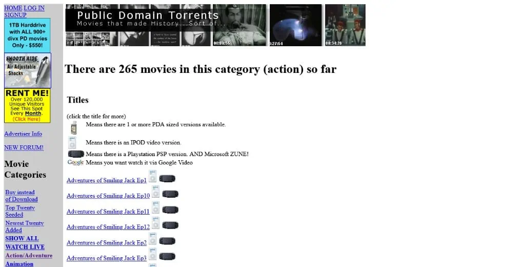 public domain torrents