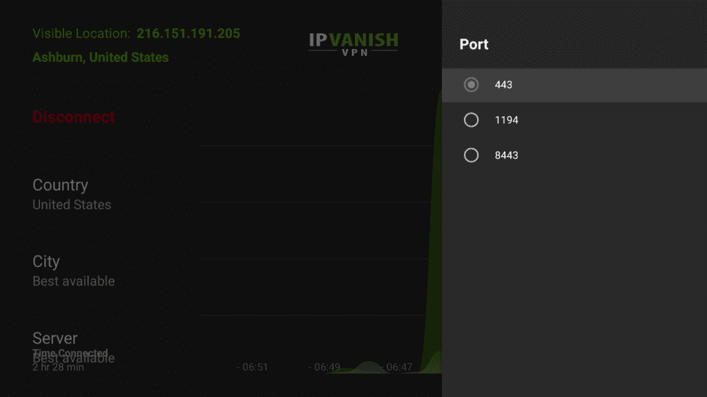 ipvanish settings