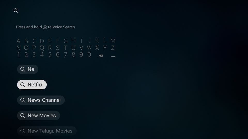 select netflix