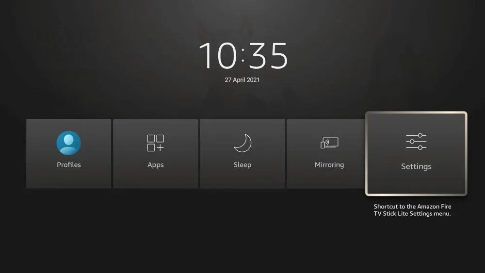 firestick settings