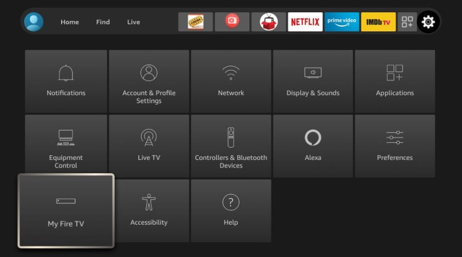 Select My Fire TV