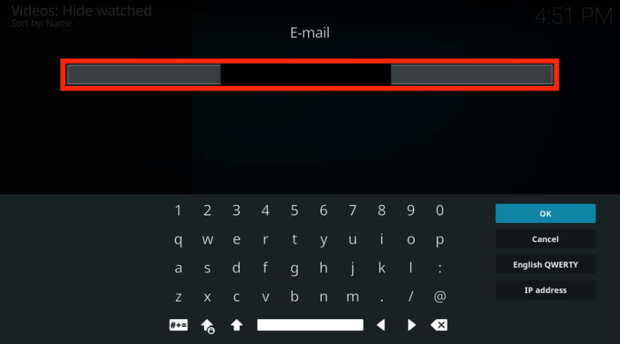 enter login email