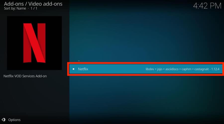 netflix addon