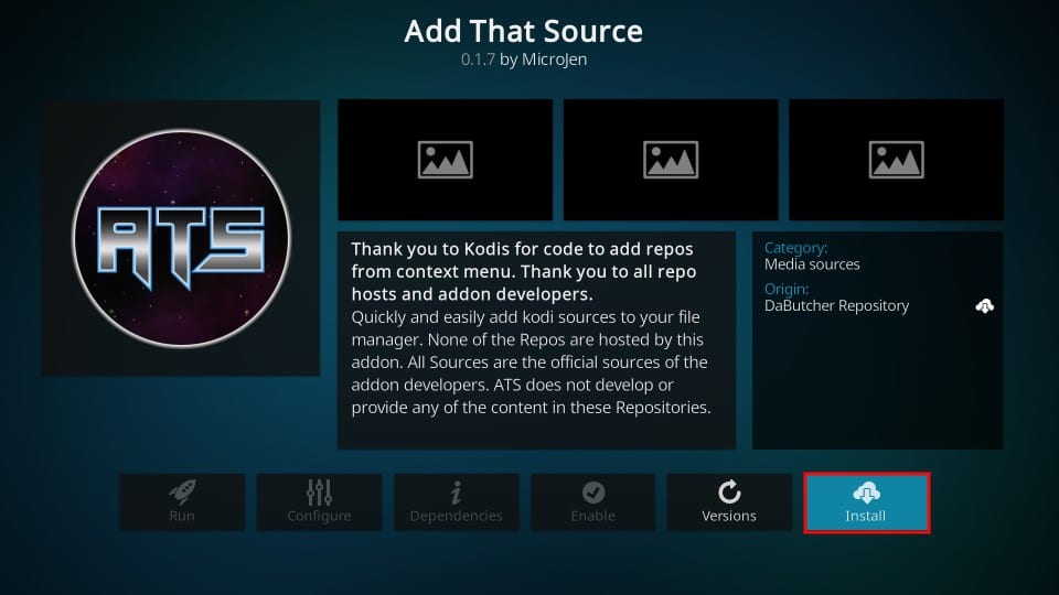 Install Add That Source Addon on Kodi