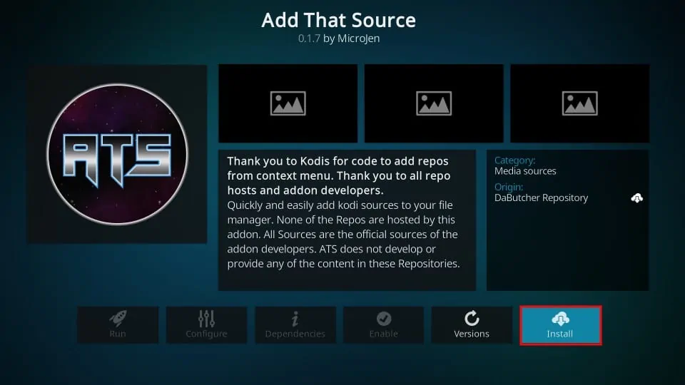 Install Add That Source Addon on Kodi