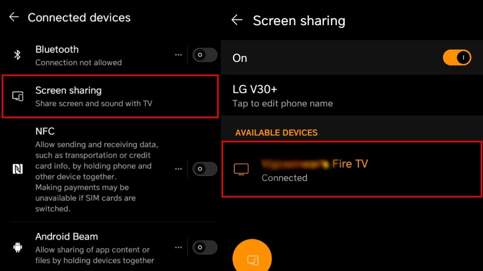 casting android to fire tv