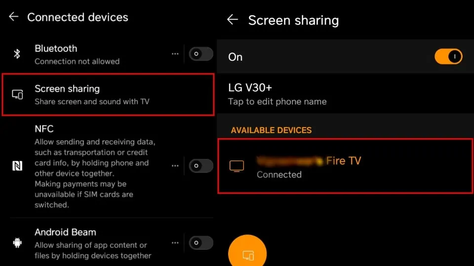 casting android to fire tv