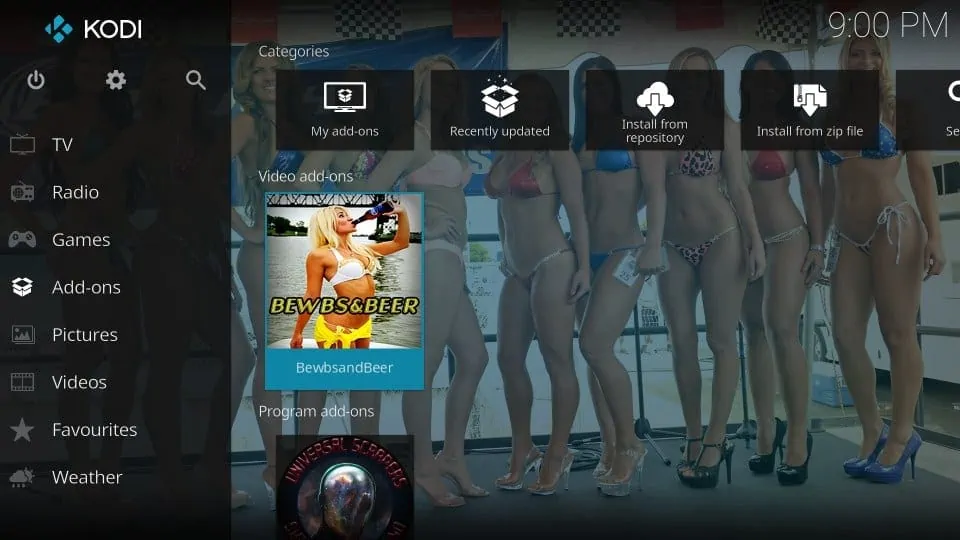 Bewbsandbeer kodi addon