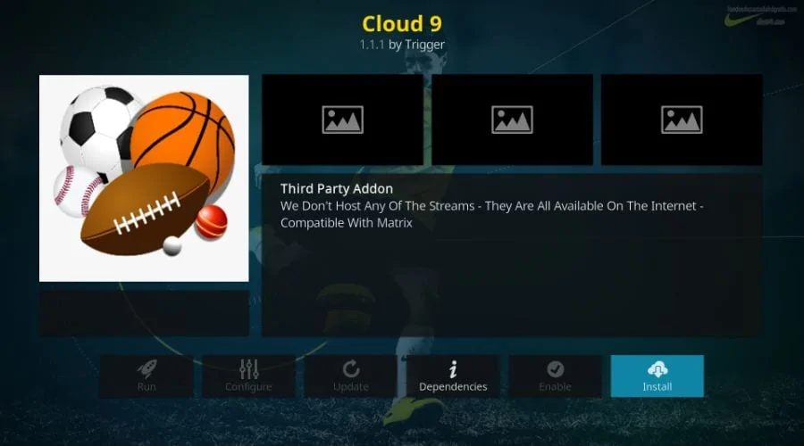 how to install cloud 9 kodi addon