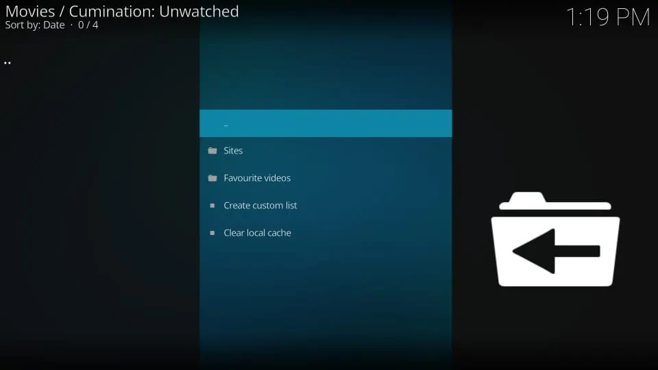 Cumination home screen