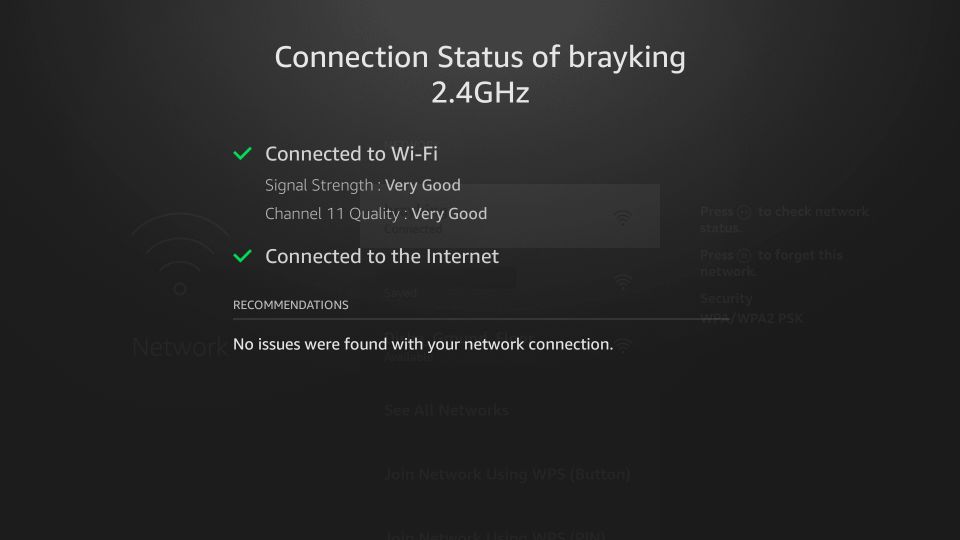 network status