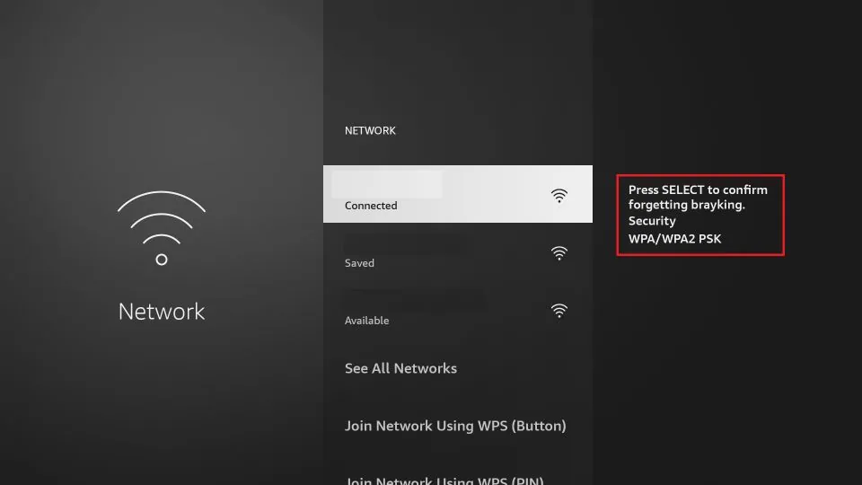 firestick says not connected to internet