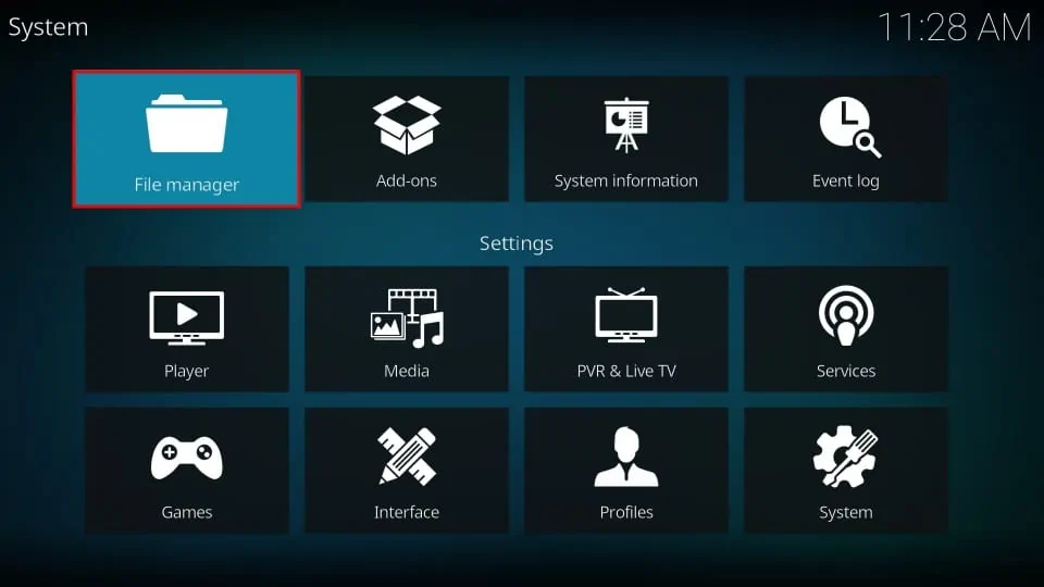 kodi File manager