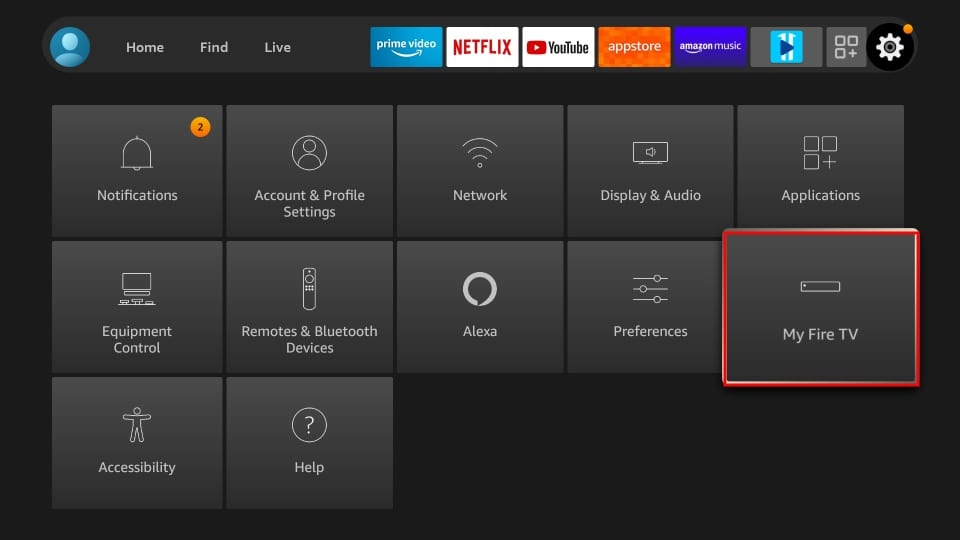 My Fire TV on firestick