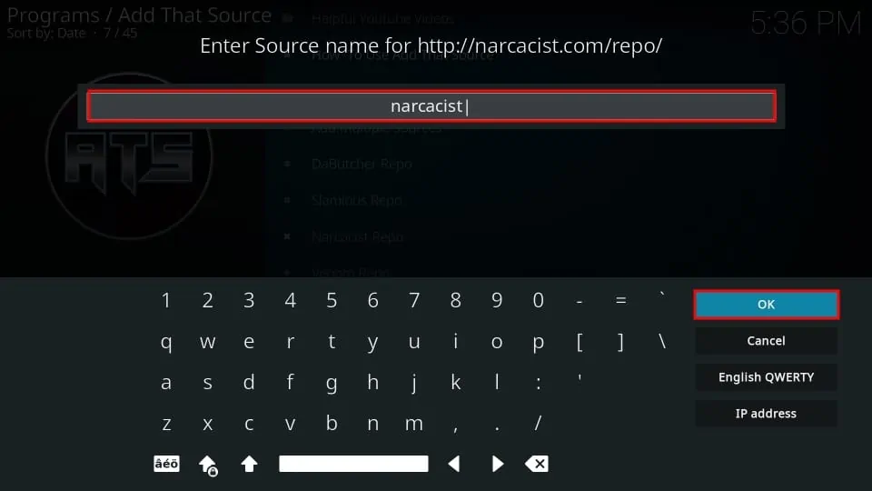 Narcacist source name