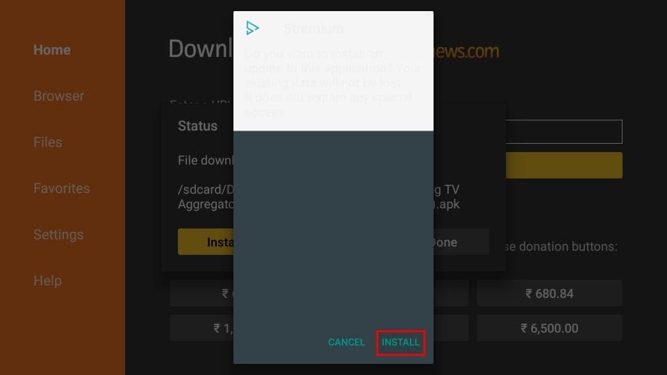 how to install Stremium apk on firestick