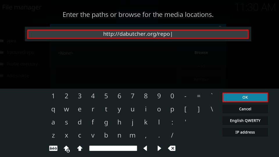 URL media locations