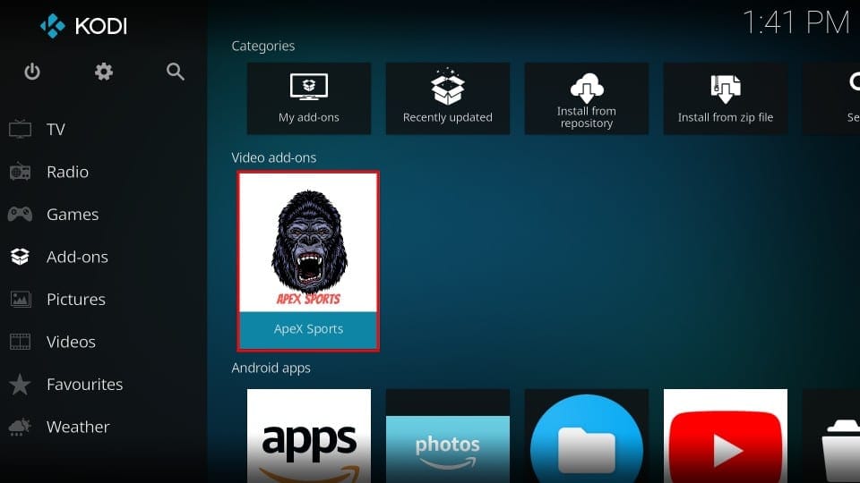 How to Install ApeX Sports Kodi Addon on FireStick & Android TV