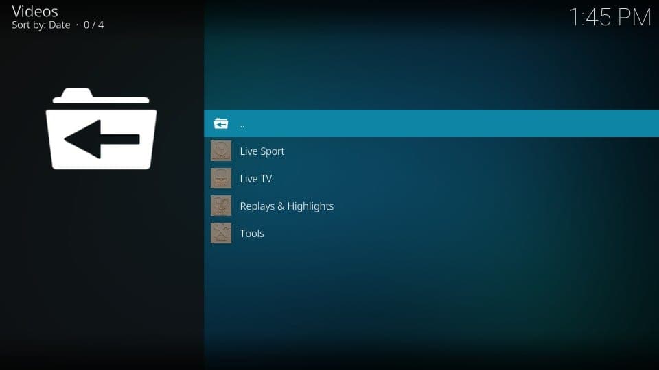 how to use ApeX Sports kodi addon