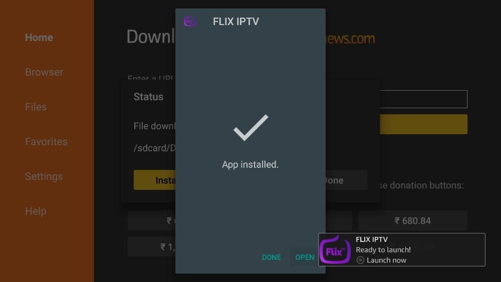 how to download and install flix iptv on firestick
