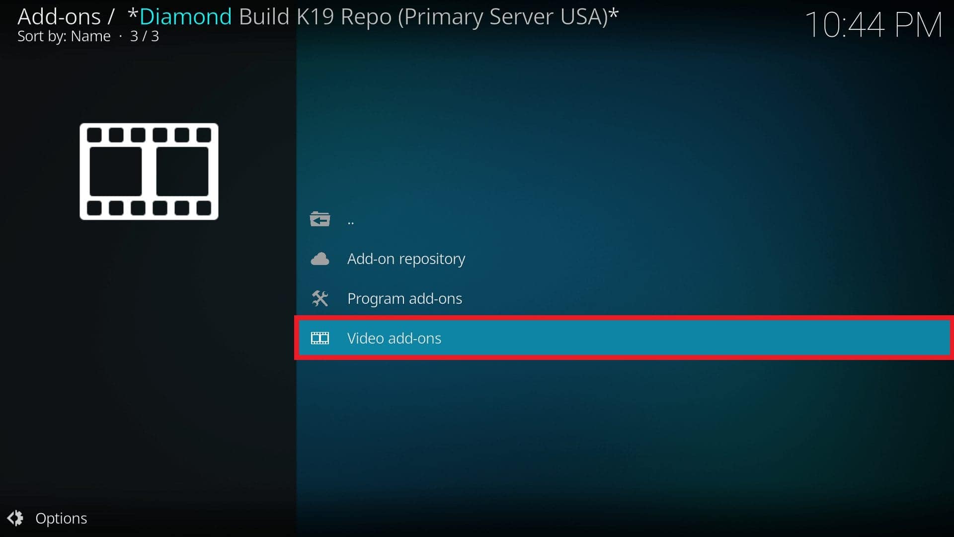 diamond build k19 repo video addons