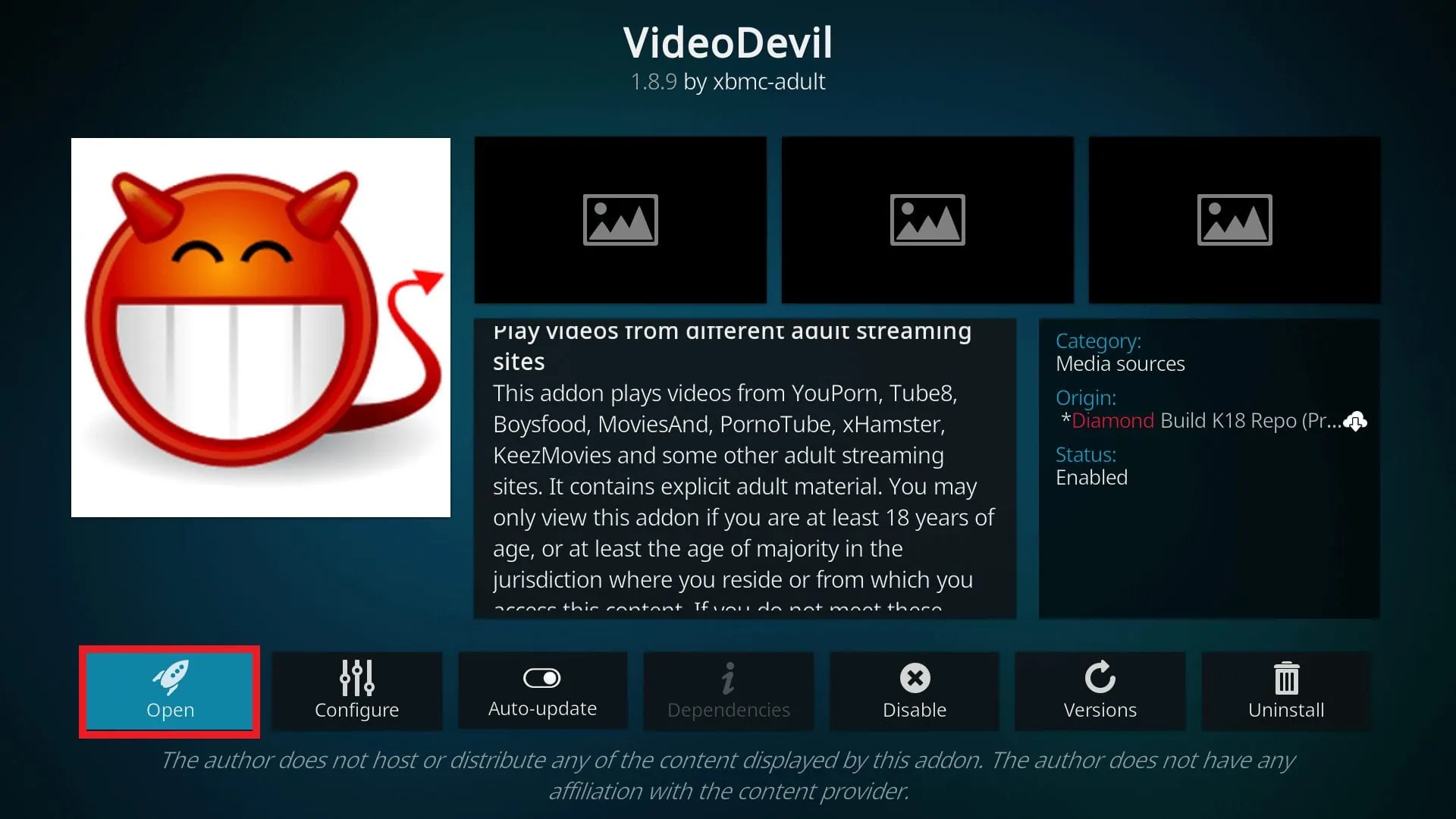 videodevil kodi addon on firestick