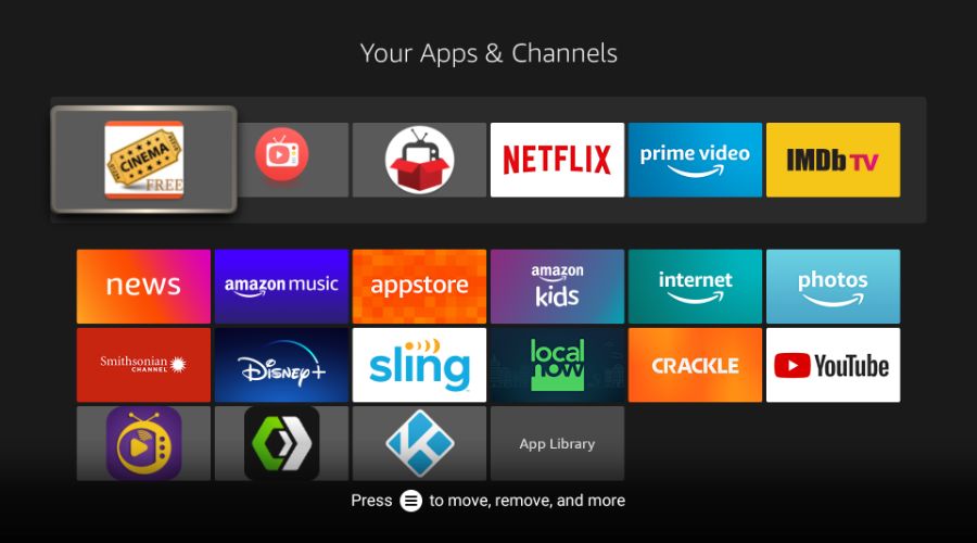 how to delete apps from amazon firestick
