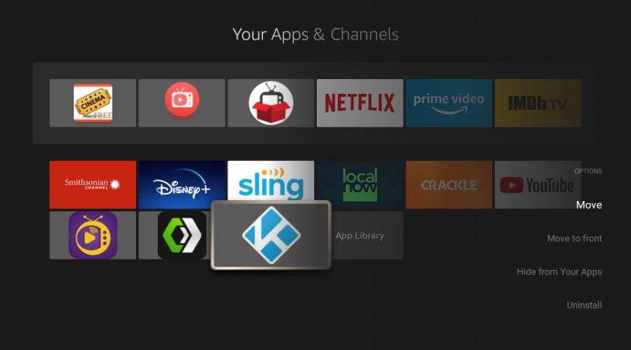 how to uninstall kodi on firestick