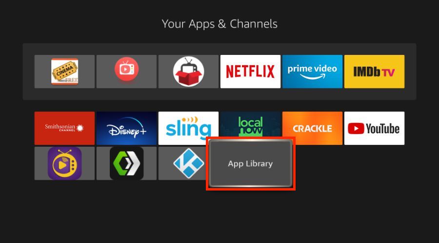 firestick app library