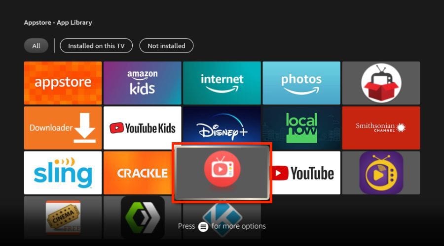 delete app on firestick