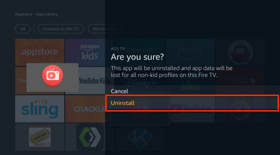 how to delete apps from firestick
