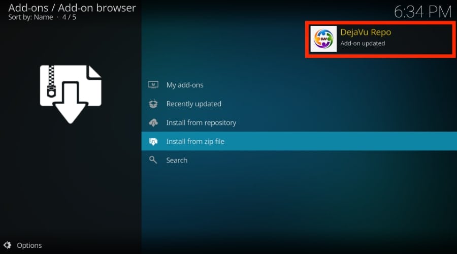dejavu repo addon updated