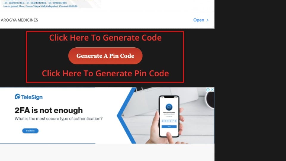 generate pin code