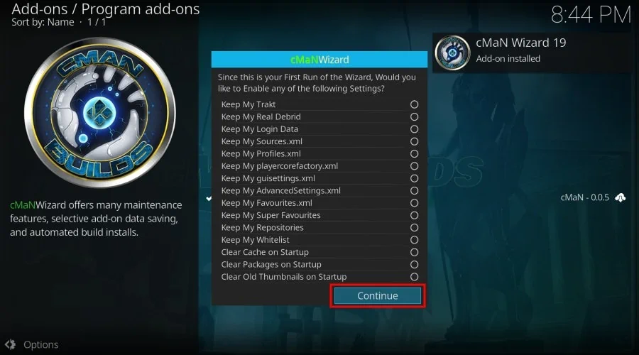 kodi fallout build