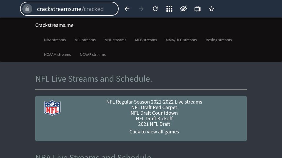 Cracked nfl streams hotsell
